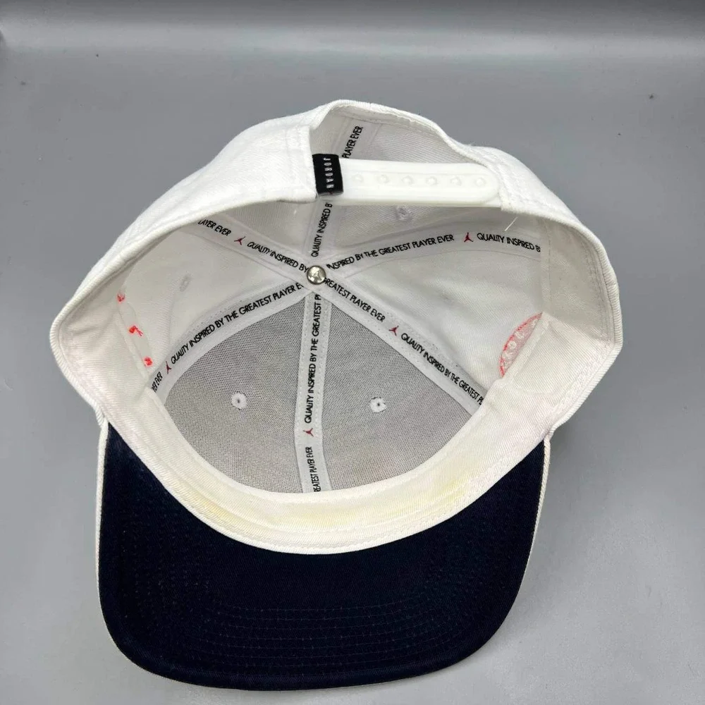 Air Jordan Hat Men White Orange Embroidered Jumpman Snap Back Cap‎